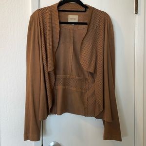 Soft Faux Suede Jacket Cardigan L
